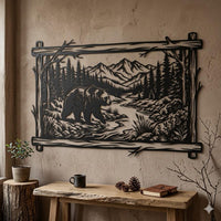 Bear Mountain Metal Wall Art