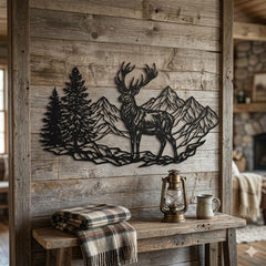 Rustic Deer Metal Wall Art