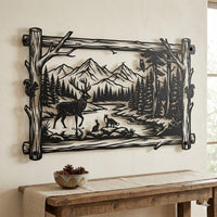 Rustic Wildlife Metal Wall Art