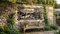 Rustic Wildlife Metal Wall Art