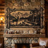 Rustic Wildlife Metal Wall Art