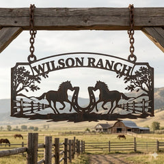 Custom Ranch Name Sign