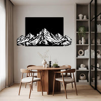 Colourful Mountain Metal Wall Art