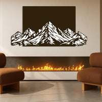 Colourful Mountain Metal Wall Art