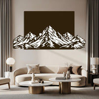 Colourful Mountain Metal Wall Art