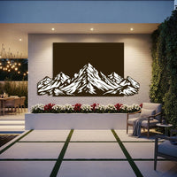 Colourful Mountain Metal Wall Art