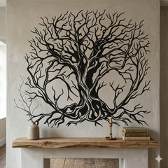 Abstract Tree Of Life Metal Wall Art