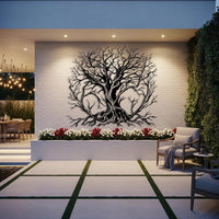 Abstract Tree Of Life Metal Wall Art