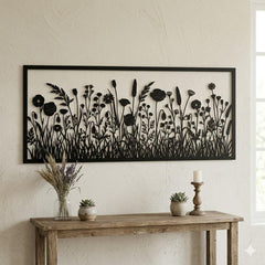 Wildflower Metal Wall Art