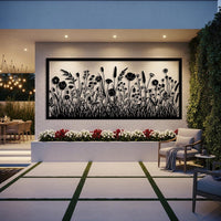 Wildflower Metal Wall Art