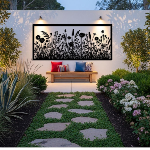 Wildflower Metal Wall Art