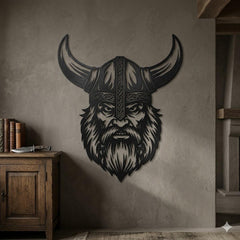 Viking Warrior Metal Wall Art