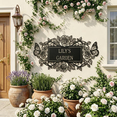 Custom Garden Name Metal Sign