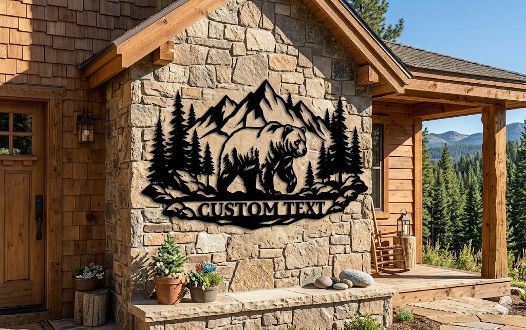 Custom Bear Cabin Sign