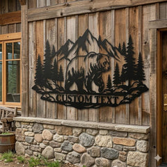 Custom Bear Cabin Sign