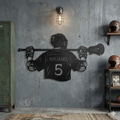 Custom Lacrosse Player Sign