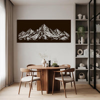 Minimalist Mountain Metal Wall Decor