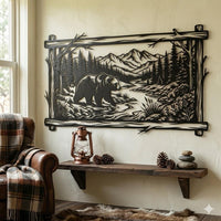 Bear Mountain Metal Wall Art