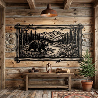 Bear Mountain Metal Wall Art