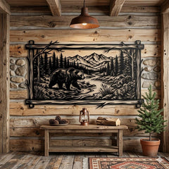 Bear Mountain Metal Wall Art