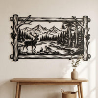 Rustic Wildlife Metal Wall Art