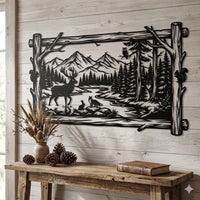 Rustic Wildlife Metal Wall Art