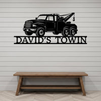Tow Truck Metal Wall Art