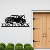 Tow Truck Metal Wall Art