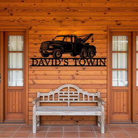 Tow Truck Metal Wall Art