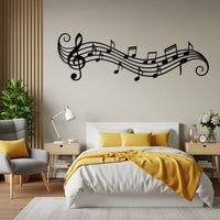 Musical Notes Metal Wall Art