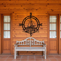 Custom Nautical Compass Wall Art