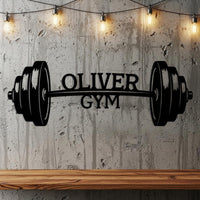 Custom Gym Metal Sign