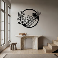Bee and Honeycomb Wall Art