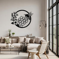 Bee and Honeycomb Wall Art