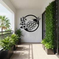 Bee and Honeycomb Wall Art