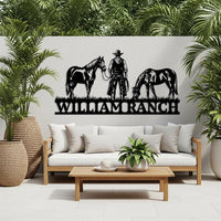 Western Ranch Name Sign