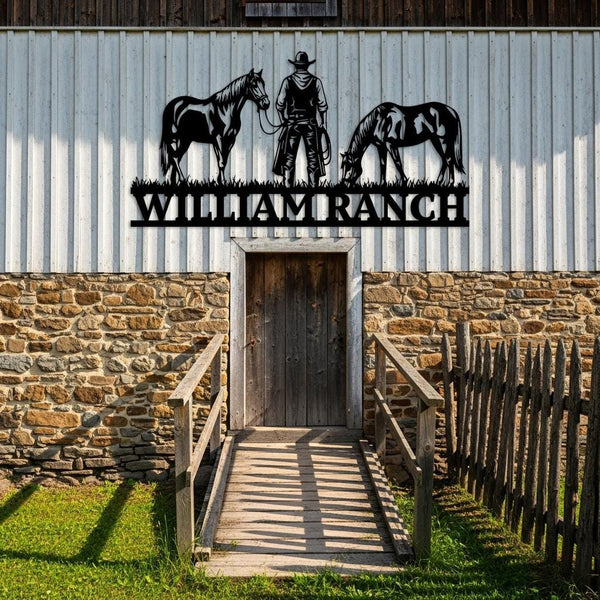 Western Ranch Name Sign