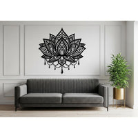 Lotus Mandala Metal Wall Art