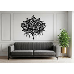 Lotus Mandala Metal Wall Art