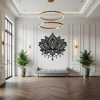 Lotus Mandala Metal Wall Art