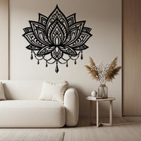 Lotus Mandala Metal Wall Art