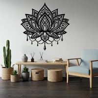 Lotus Mandala Metal Wall Art