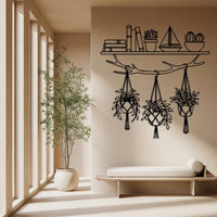 Vase Flowers Metal Wall Art