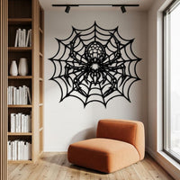 Spider Web Metal Wall Art