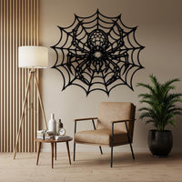 Spider Web Metal Wall Art