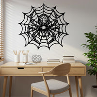 Spider Web Metal Wall Art