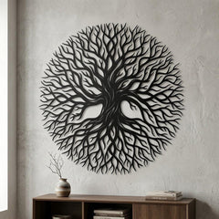 Abstract Tree of Life Metal Wall Decor