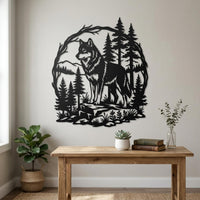 Wolf Forest Metal Wall Decor