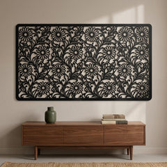 Floral Metal Wall Decor