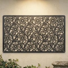 Floral Metal Wall Decor